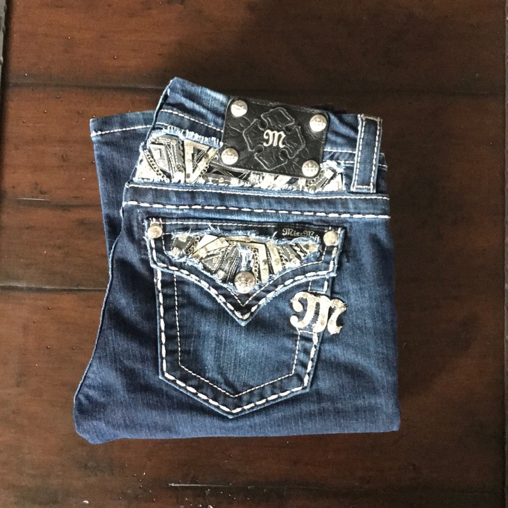 Miss Me signature-rise Slim Bootcut Jeans